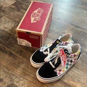 Vans Old Skool Rainbow Checkerboard
